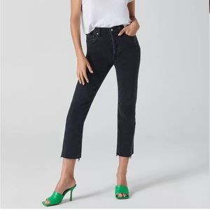 Aritzia - Denim Forum - The Arlo High Rise Straight - Black - 26